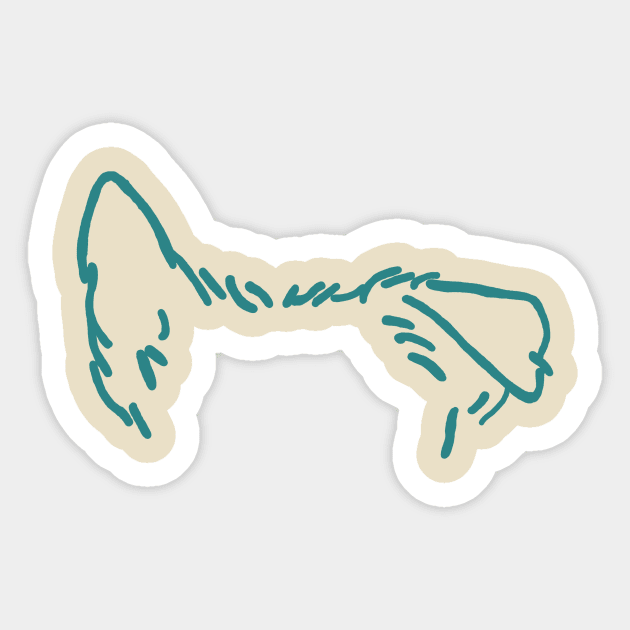 One Floppy Dog Ear Sticker by Roommates